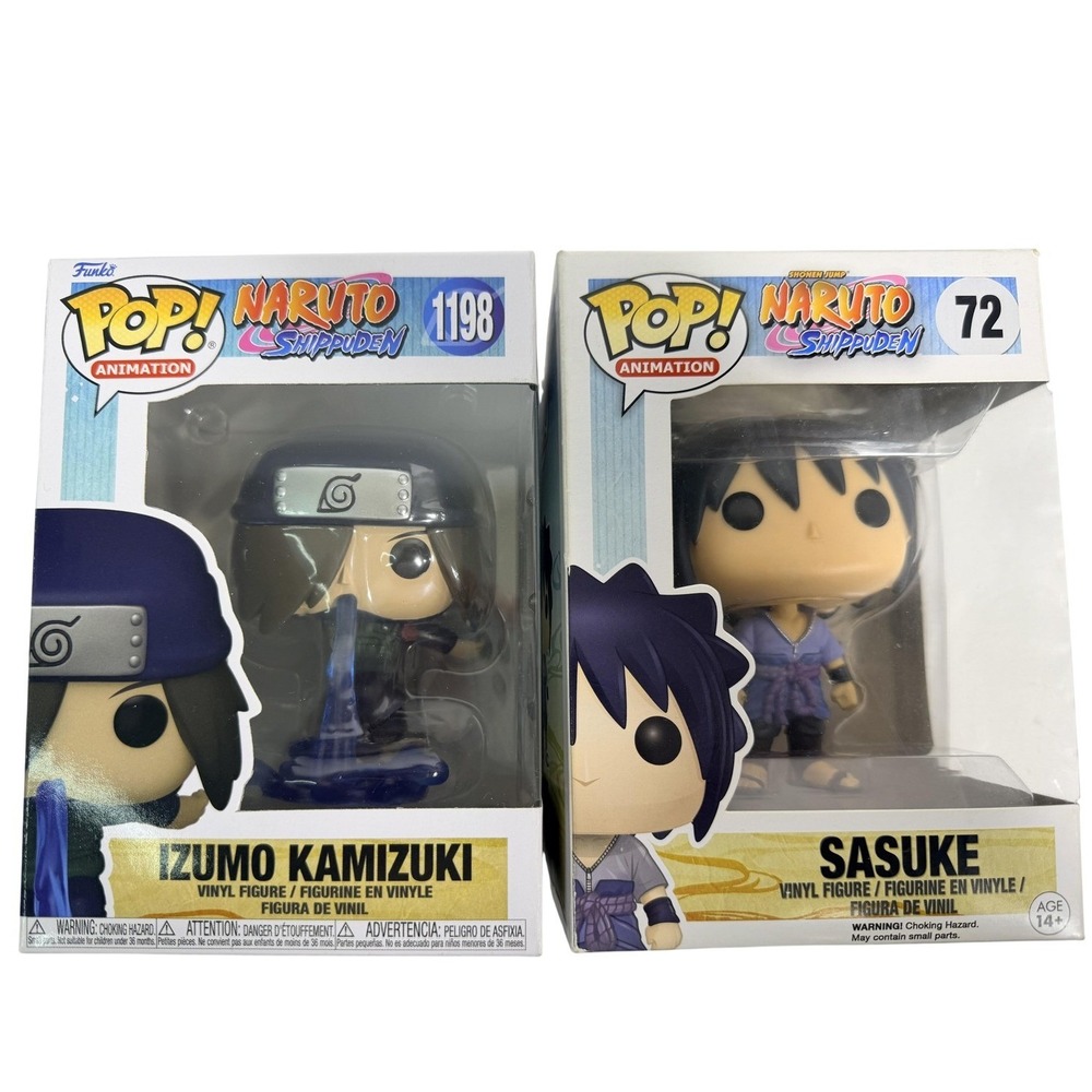 Funko Pop Animation‎ Naruto Shippuden Izumo Kamizuki 1198 & Sasuke 72 Vinyl